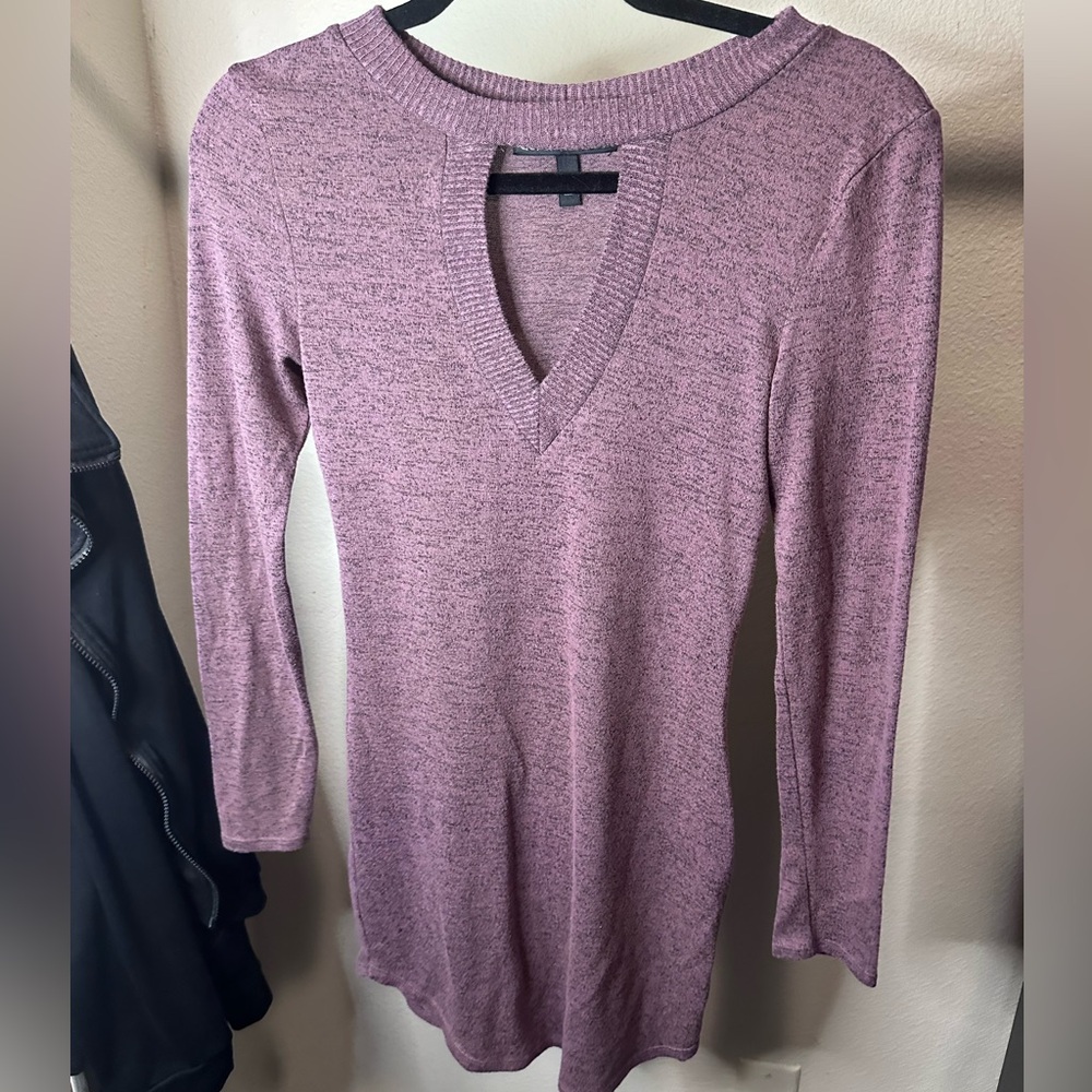 Long sleeve sweater dress